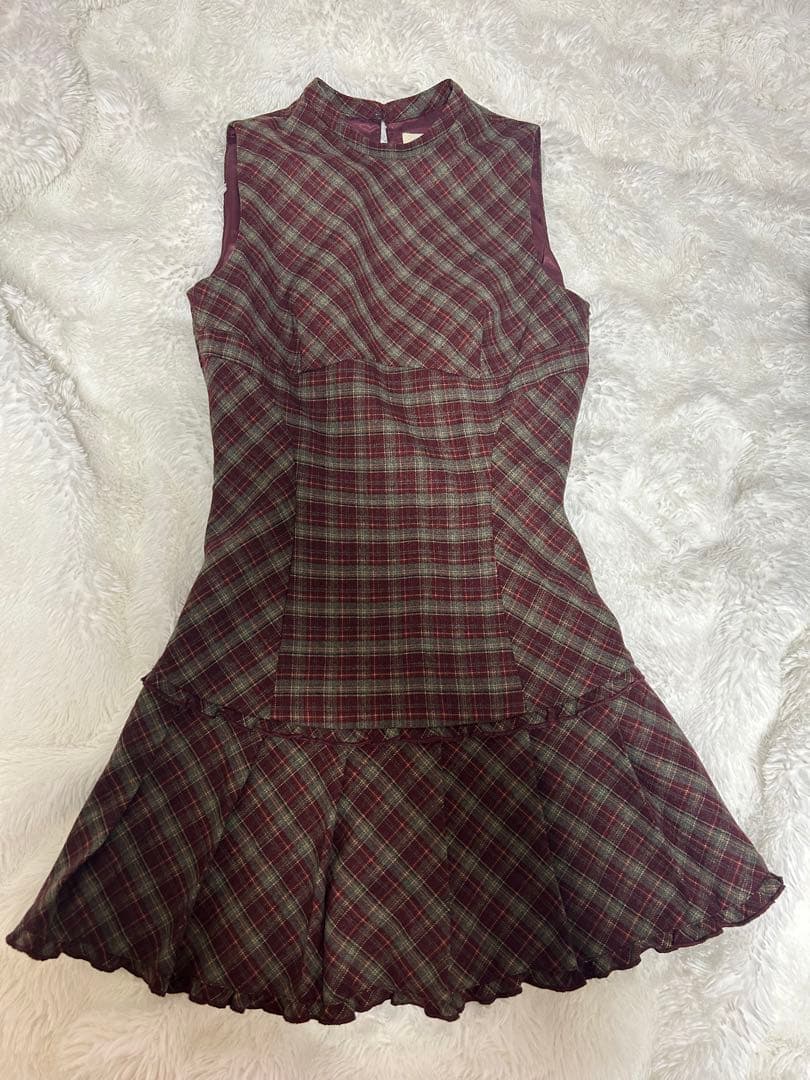 ANDMARY Lulu check set mini dress アンドマリー