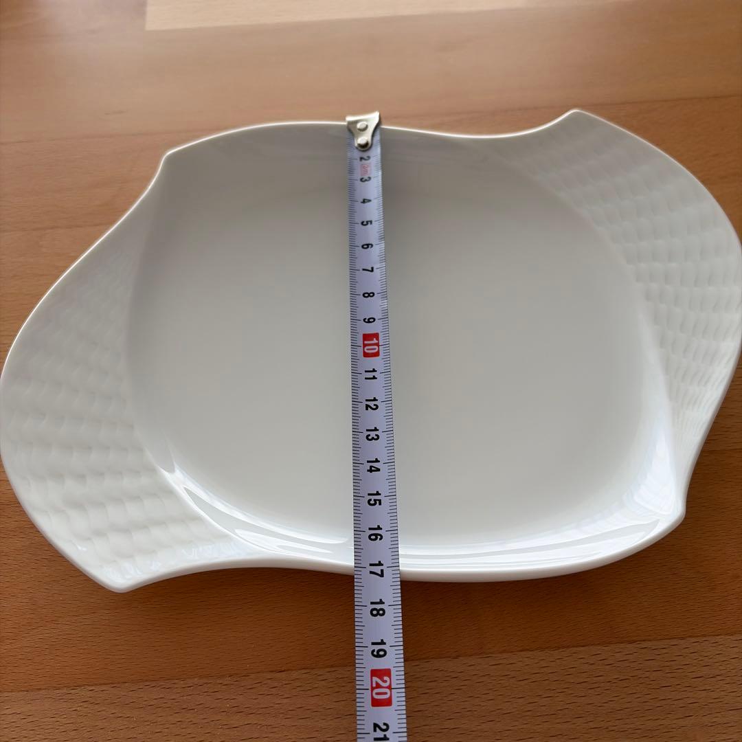 マイセン波型ホワイト皿 約22cm