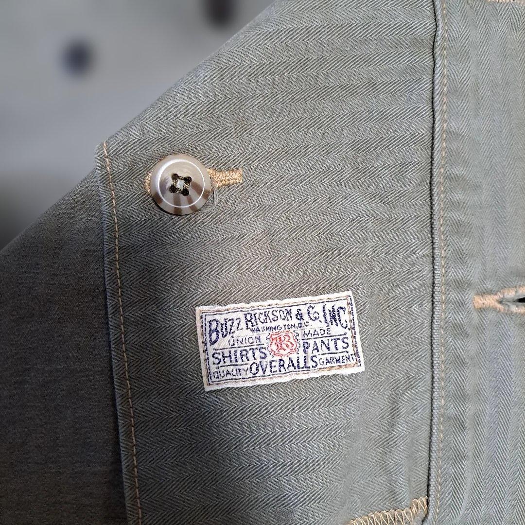 バズリクソンズ ヘリンボーン ユーティリティ ジャケット