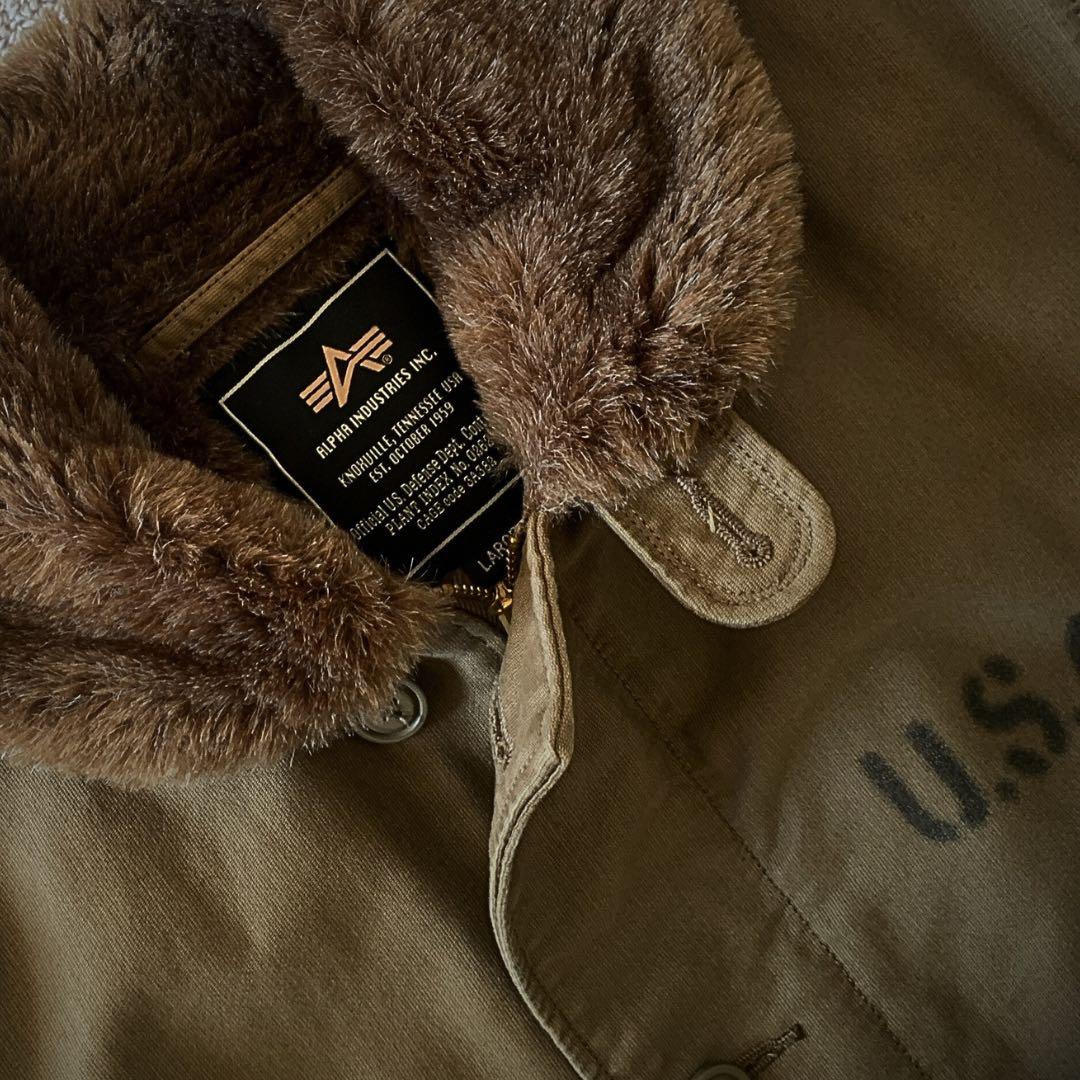 『訳あり格安』ALPHA INDUSTRIES（アルファ）N-1デッキジャケット