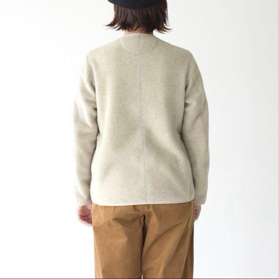 DANTON（ダントン）| ノーカラーフリースカーディガン