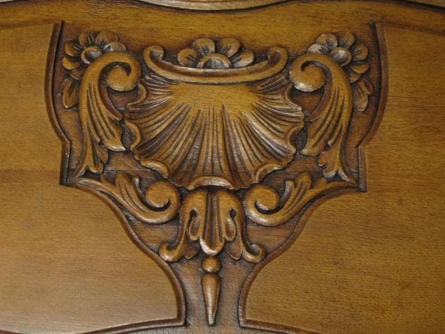 フランス アンティーク ルイ15世様式 彫刻 猫脚 ライティングビューロー