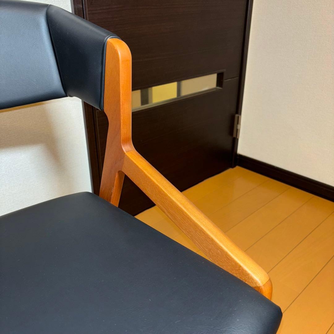 ①NAGANO INTERIOR ダイニングチェア DC-323 レザー 1脚