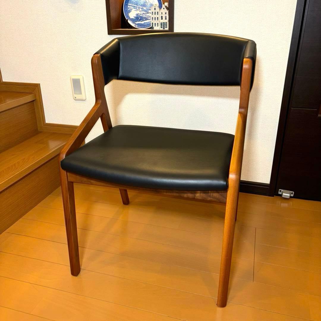 ①NAGANO INTERIOR ダイニングチェア DC-323 レザー 1脚