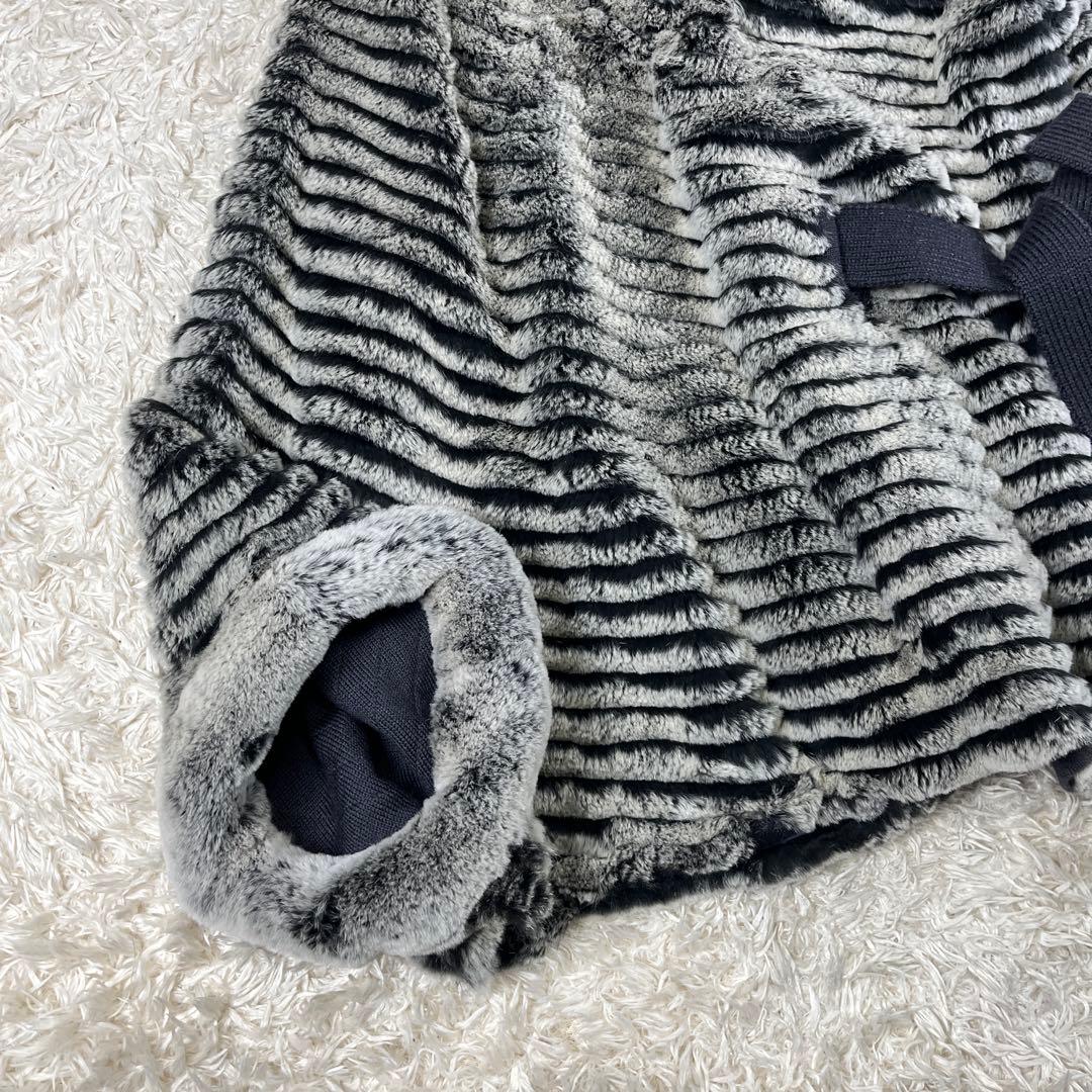 ARBORENTE レッキス シルバーフォックス ファー ポンチョ M~Lサイズ