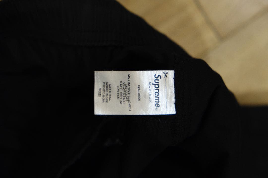 Supreme ブラック カーゴパンツ