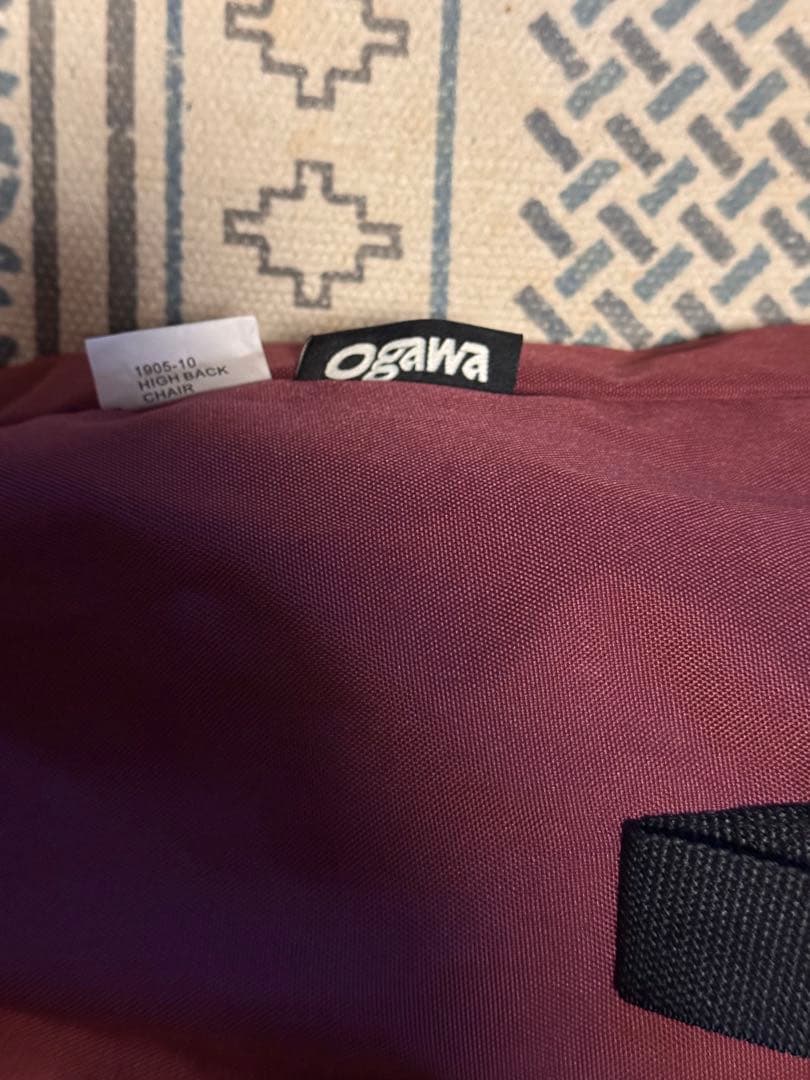 Ogawa ハイリア 折りたたみチェア バーガンディ