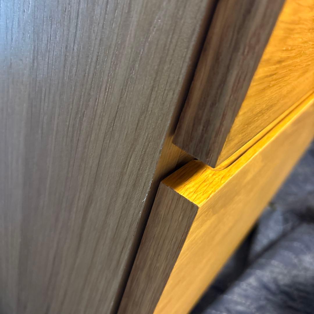 MUJI 無印良品 オーク材 木製チェスト　4段引出