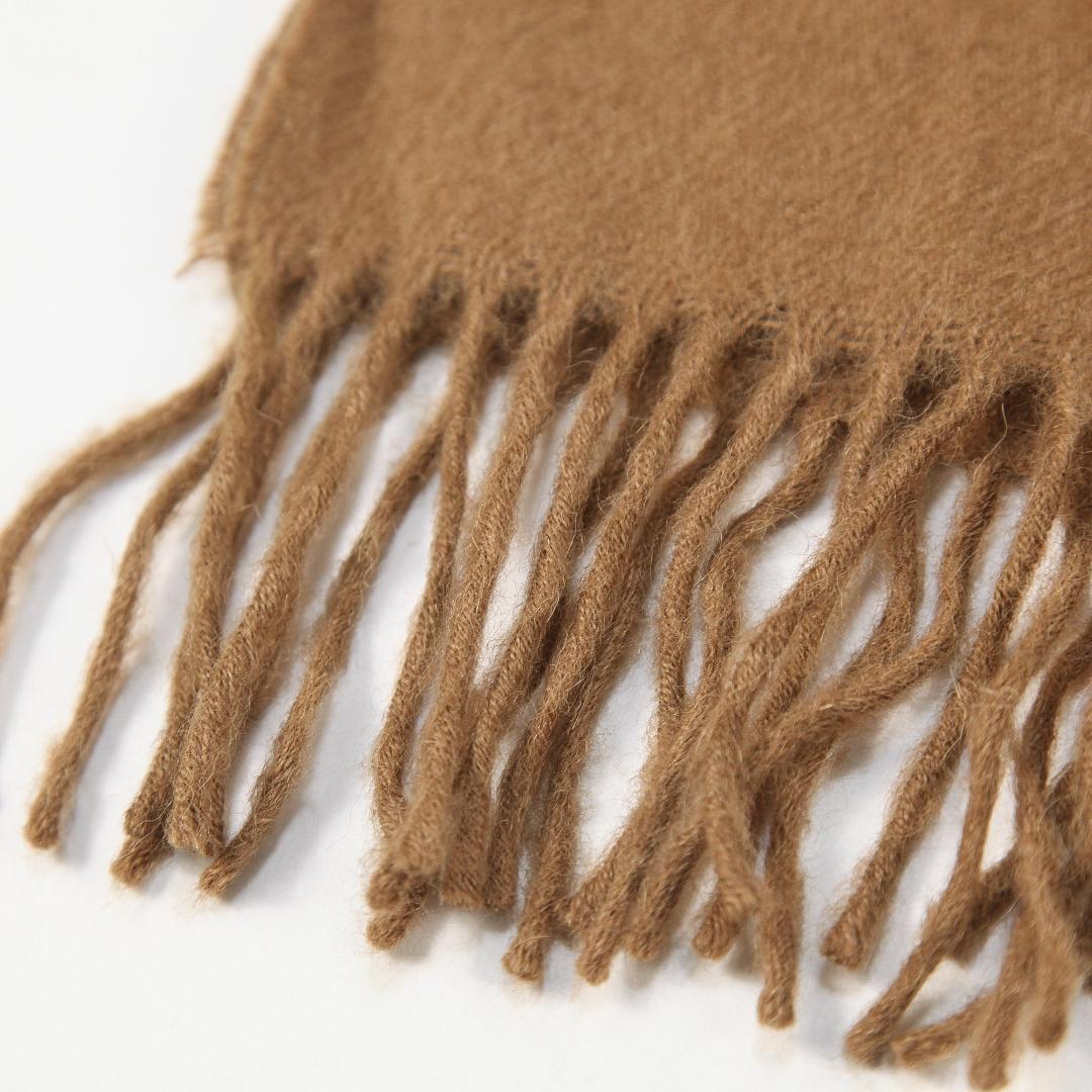 極美品 THE INOUE BROTHERS ベビーアルパカマフラー キャメル