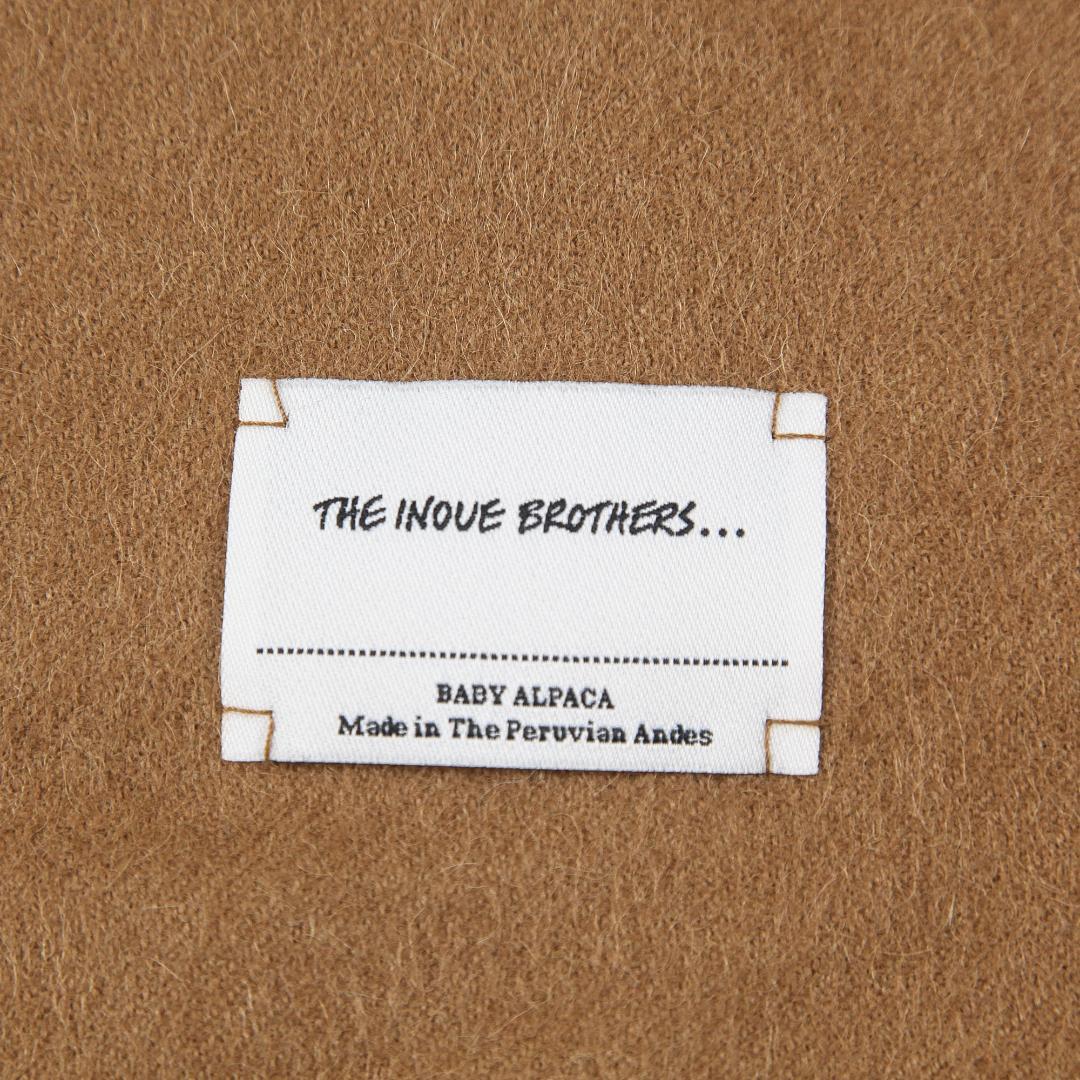 極美品 THE INOUE BROTHERS ベビーアルパカマフラー キャメル