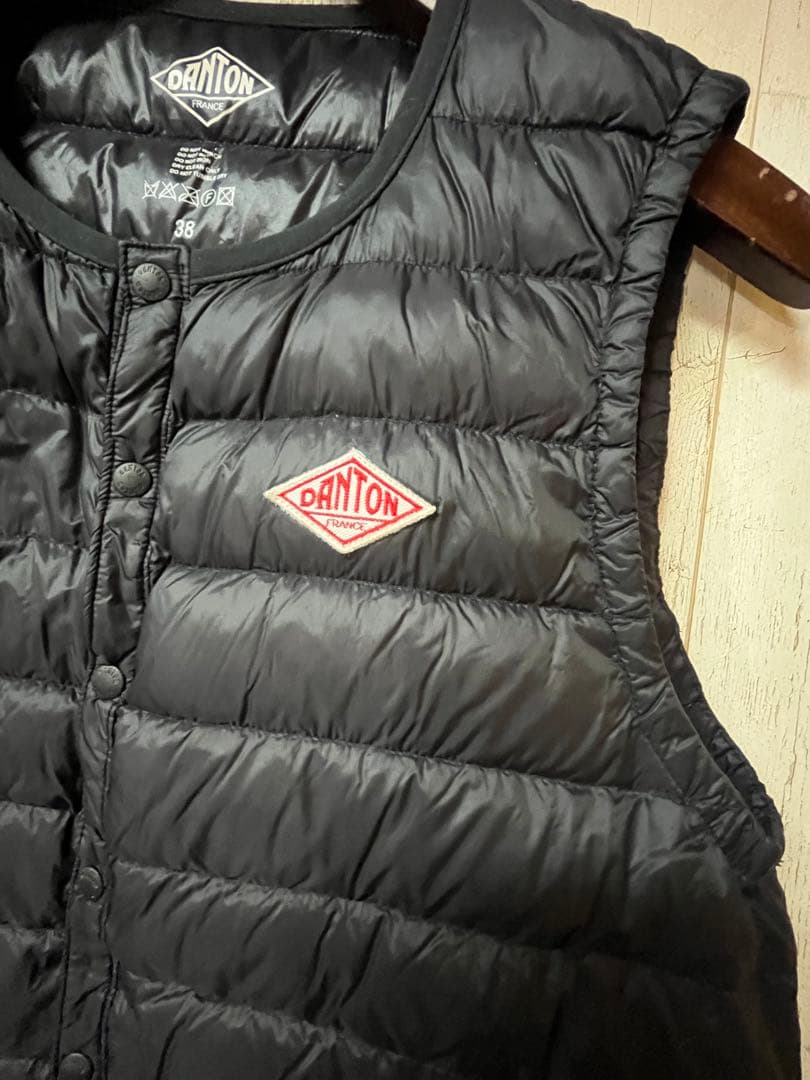ふふ⭐︎DANTON ダウンベスト ブラック 38
