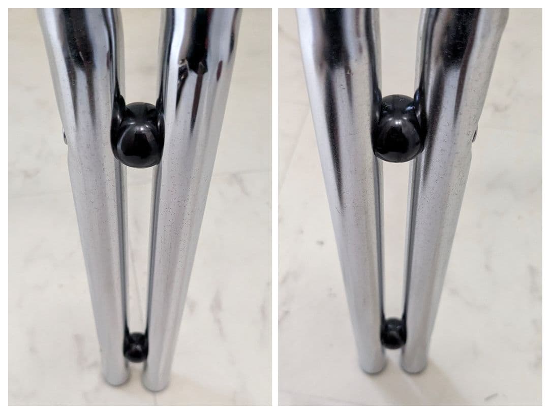 ヴィンテージ クローム ガラステーブル ポストモダン ミッドセンチュリー