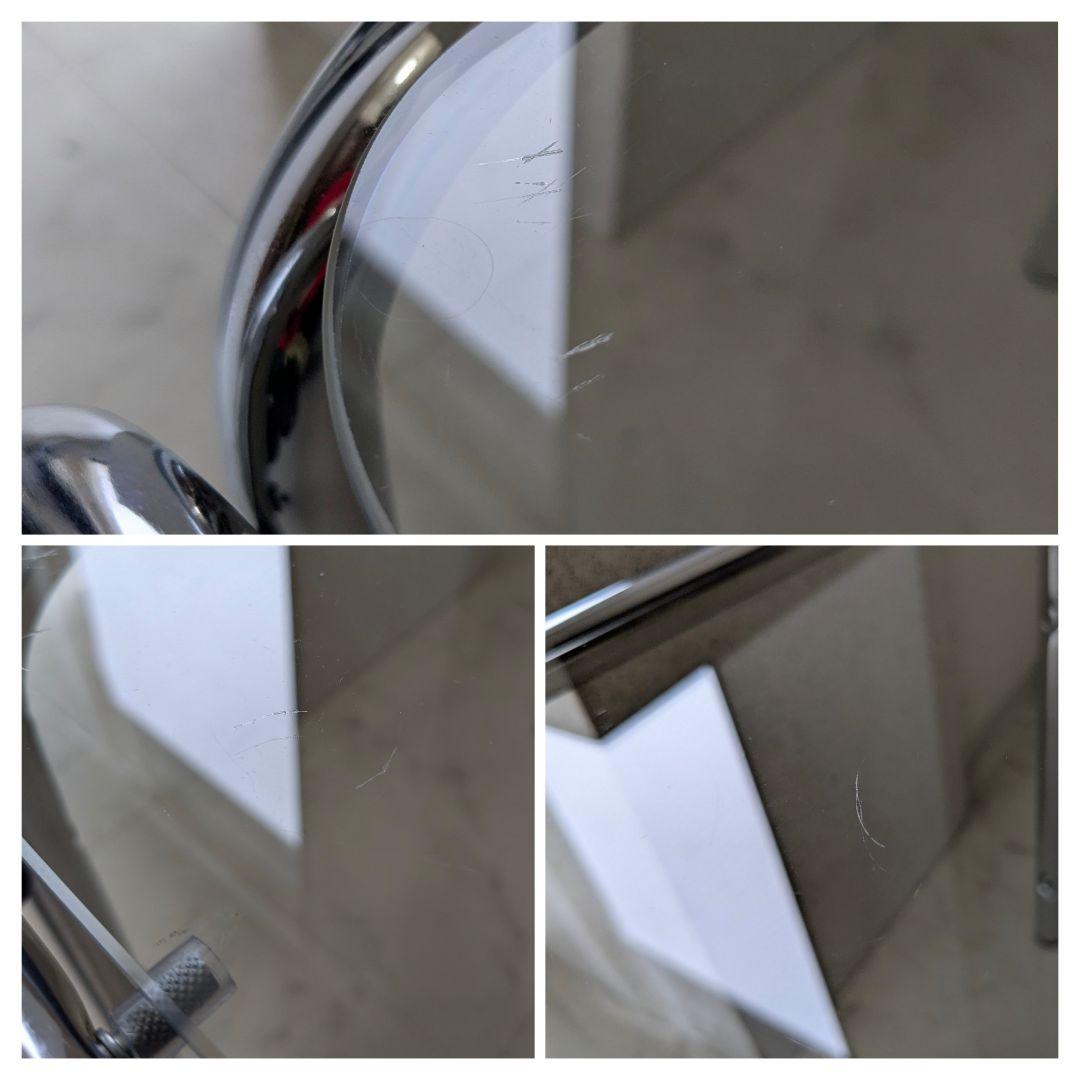 ヴィンテージ クローム ガラステーブル ポストモダン ミッドセンチュリー