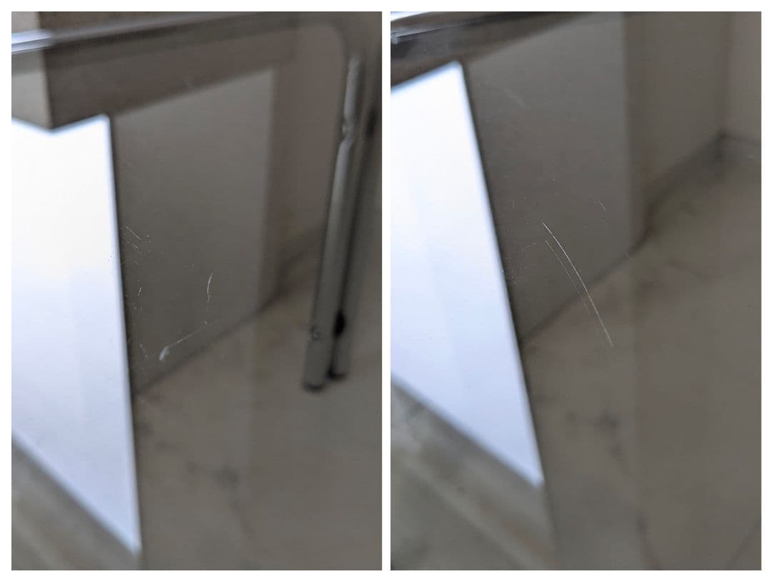 ヴィンテージ クローム ガラステーブル ポストモダン ミッドセンチュリー