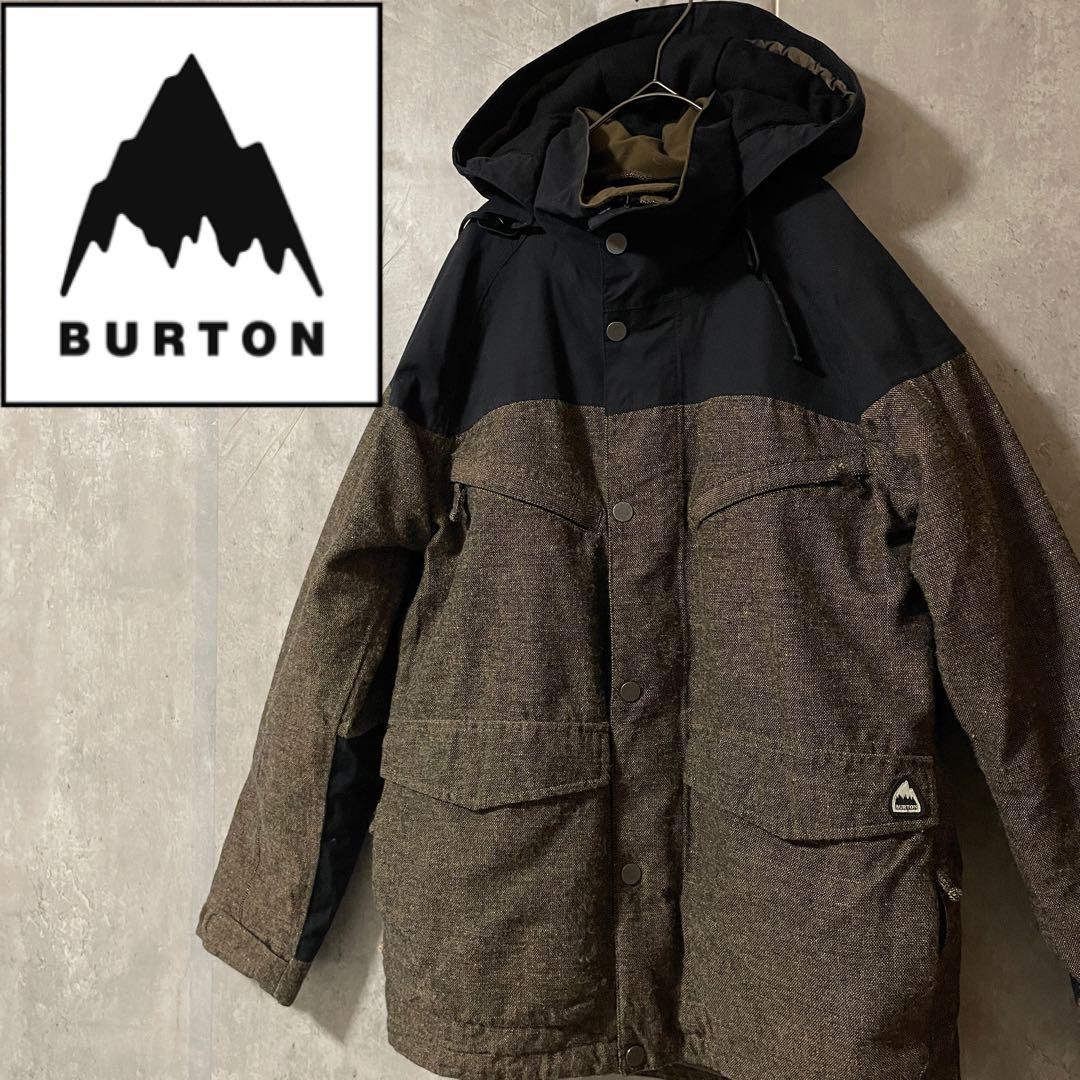 Burtonバートンスキーウェアスノーボードジャケットパーカー茶色ブラウン黒希少