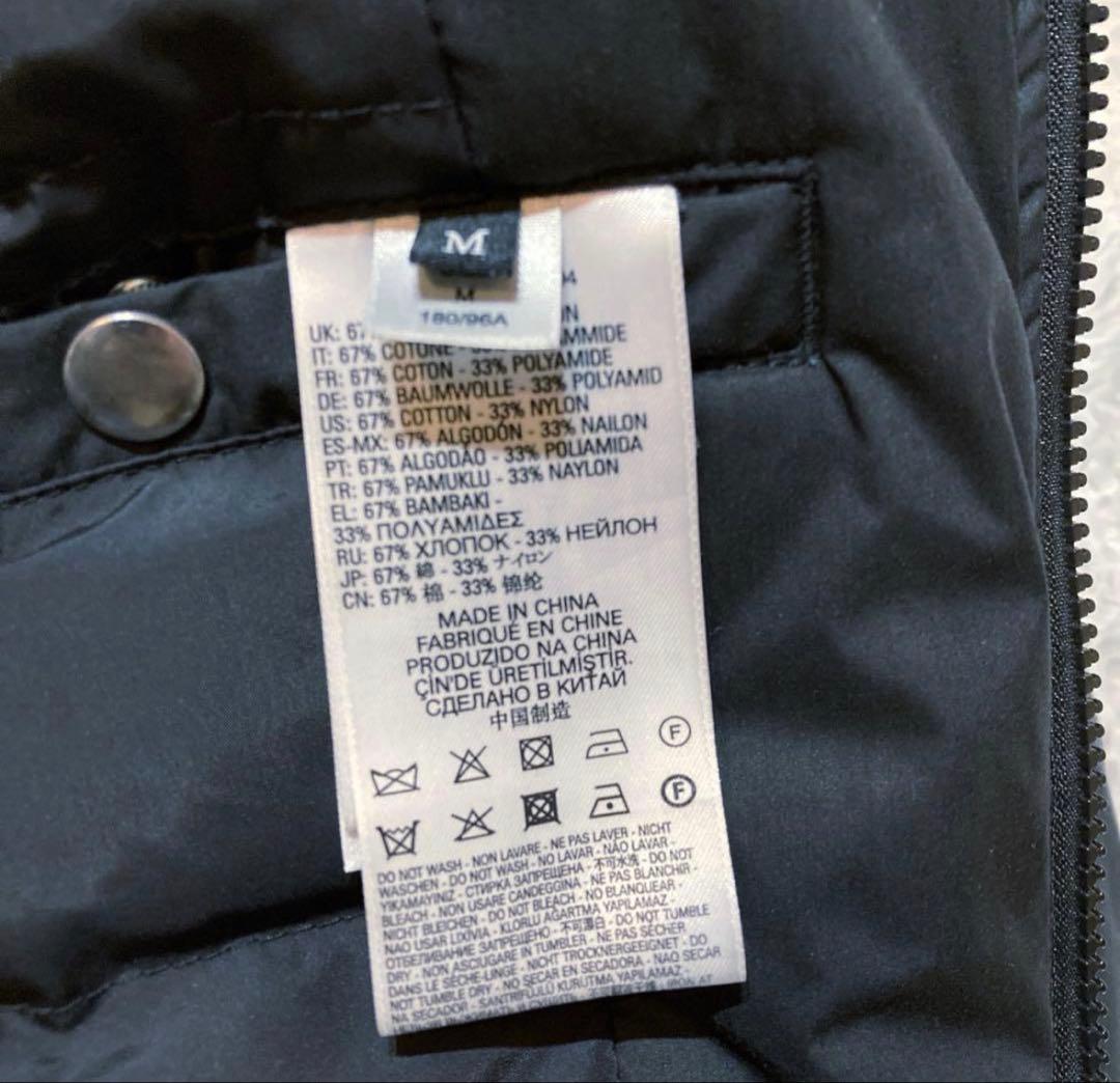 【美品】ディーゼル　N-2B フライトジャケット　中綿ダウンジャケット　黒