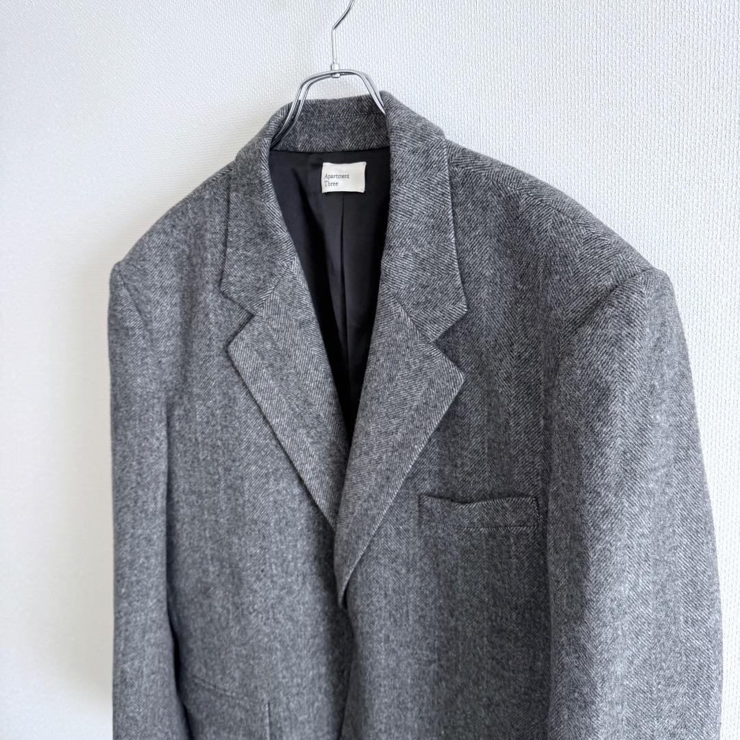 25AW Apartment Three ヘリンボーンブレザー 定価8.2万 1