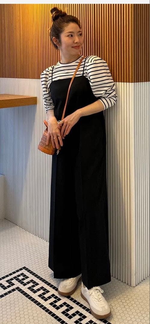 (*ノ様 ブラック ストオールインワン　アンフィーロ　UNFILO XL オンワ