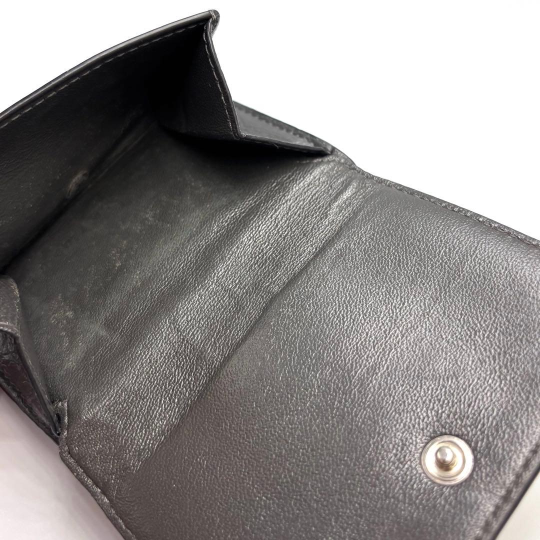 美品　BALENCIAGA バレンシアガ レザー 三つ折り財布　コンパクト
