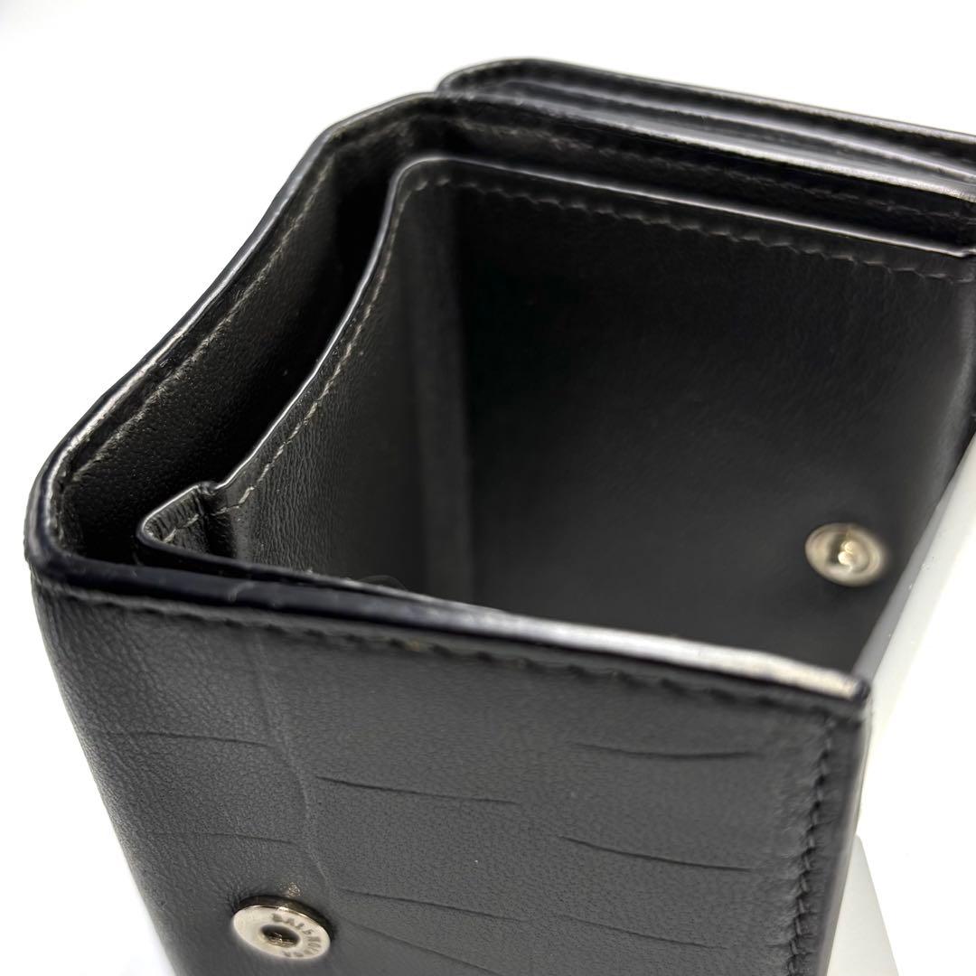 美品　BALENCIAGA バレンシアガ レザー 三つ折り財布　コンパクト