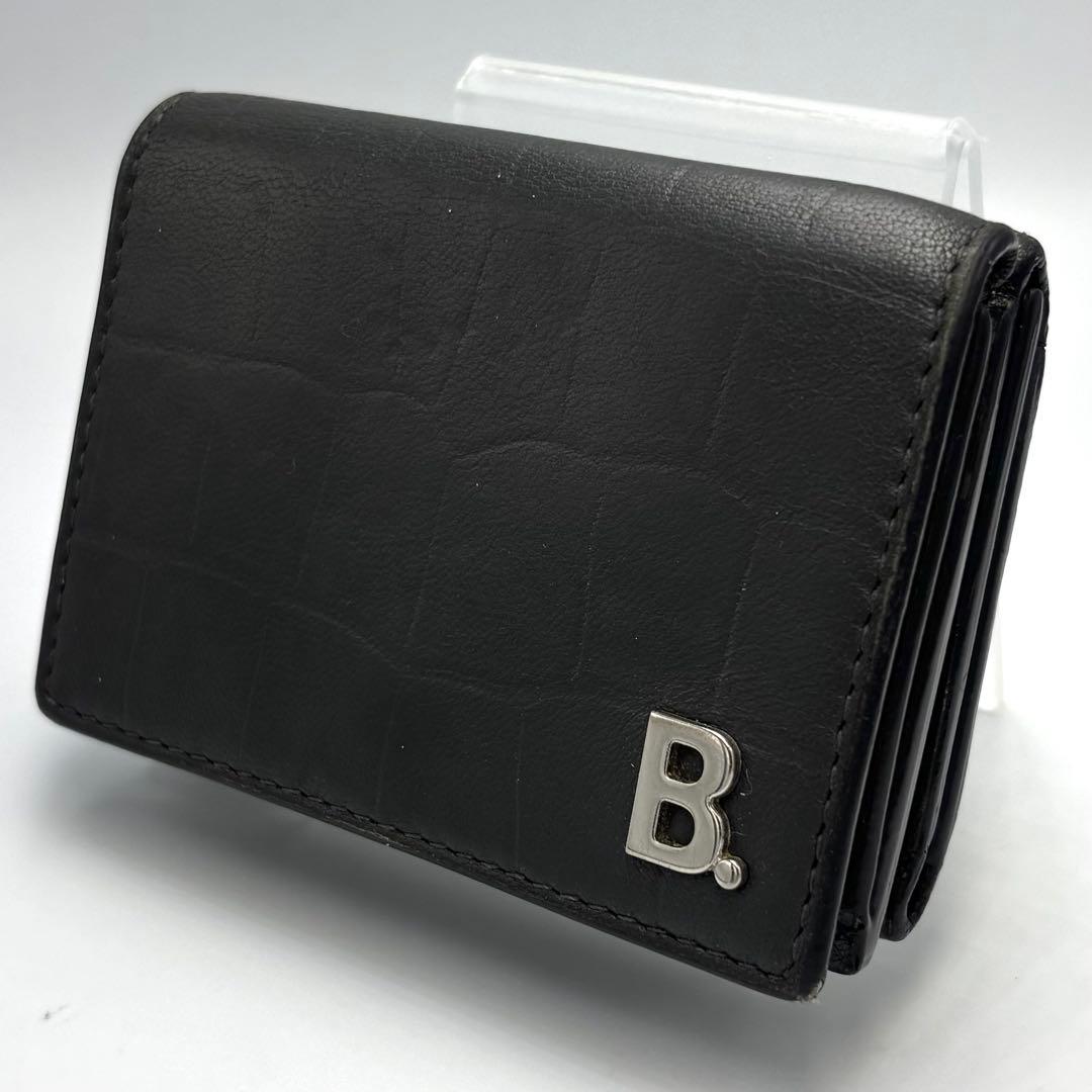 美品　BALENCIAGA バレンシアガ レザー 三つ折り財布　コンパクト