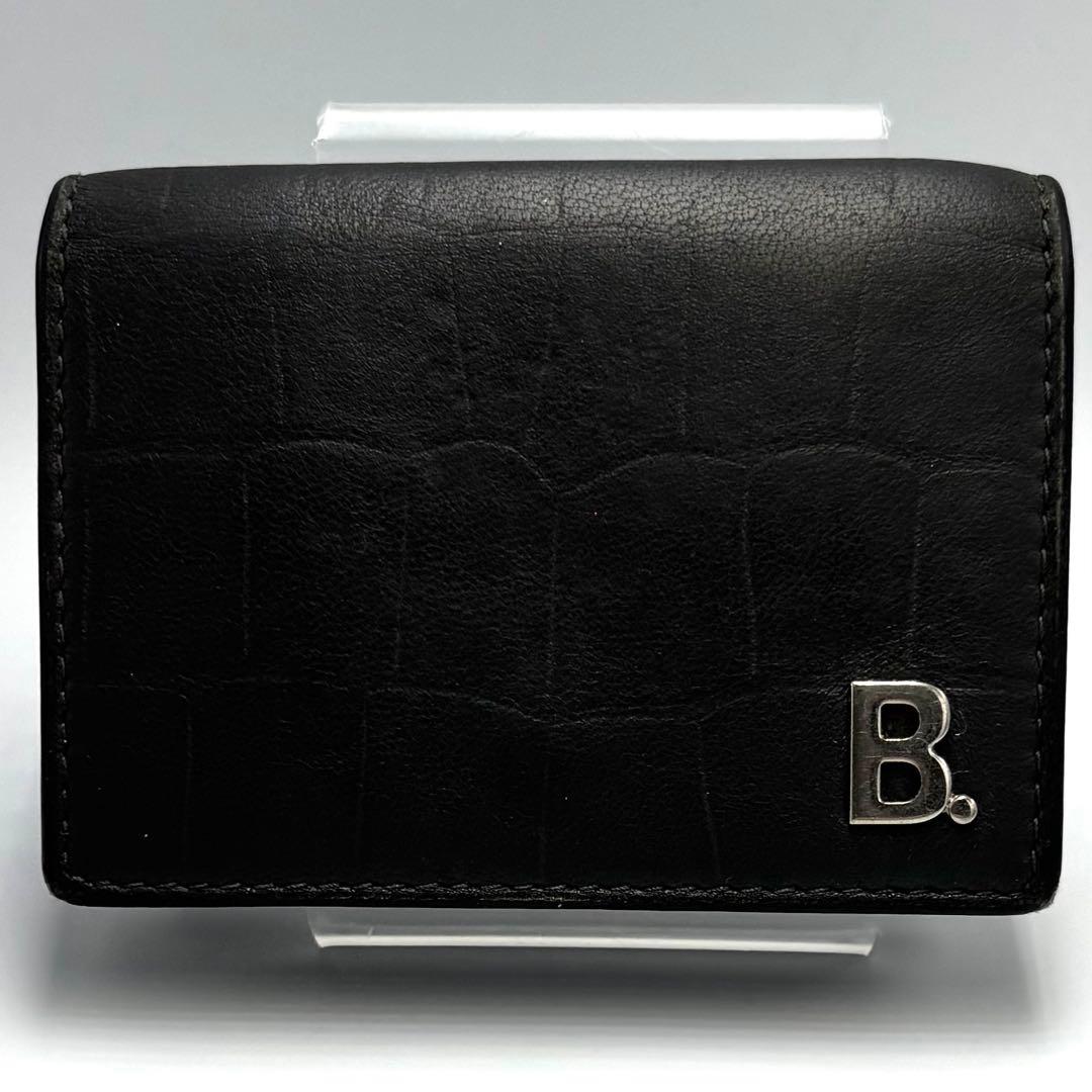 美品　BALENCIAGA バレンシアガ レザー 三つ折り財布　コンパクト