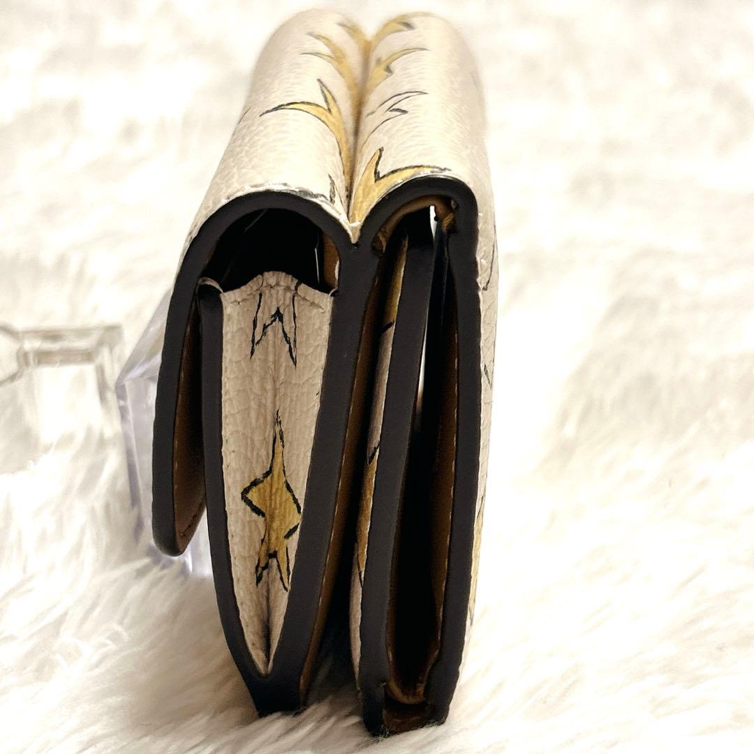 未使用級✨COACH✨コーチ 三つ折り 財布 星 スター コンパクト