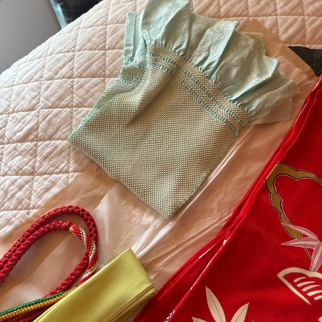 ティラミスタイムセール！正絹成人式振袖＋ビーズバッグ