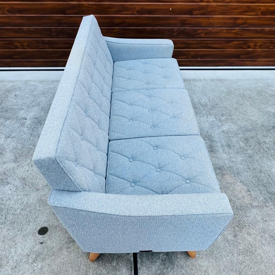 カリモク60ロビーチェア3シーター ベスパグレー