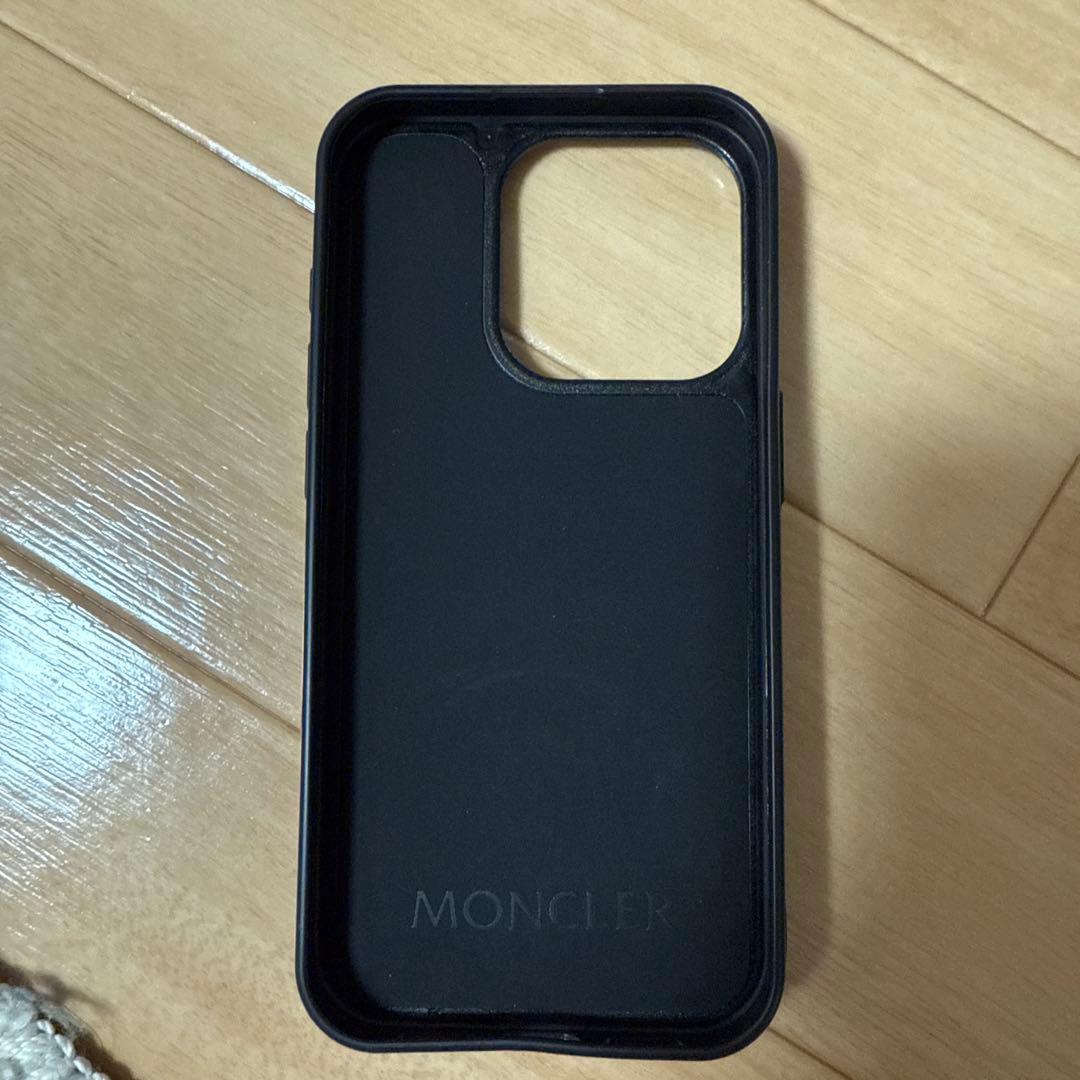 MONCLER iPhone15pro用ケース ブラック値下可能ですモンクレール