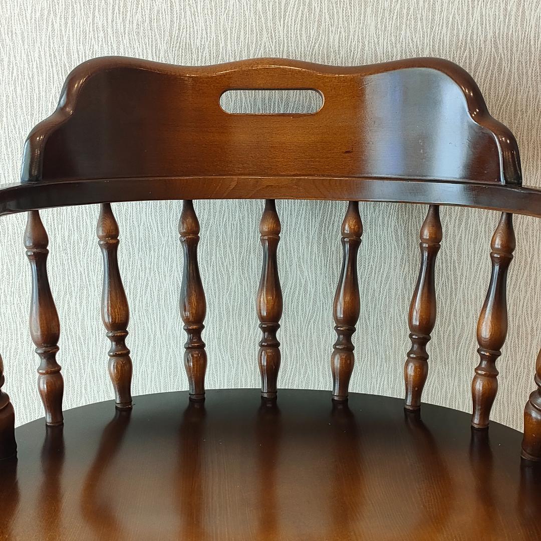 飛騨産業　アームチェア　ダイニングチェア　持ち手　ろくろ脚