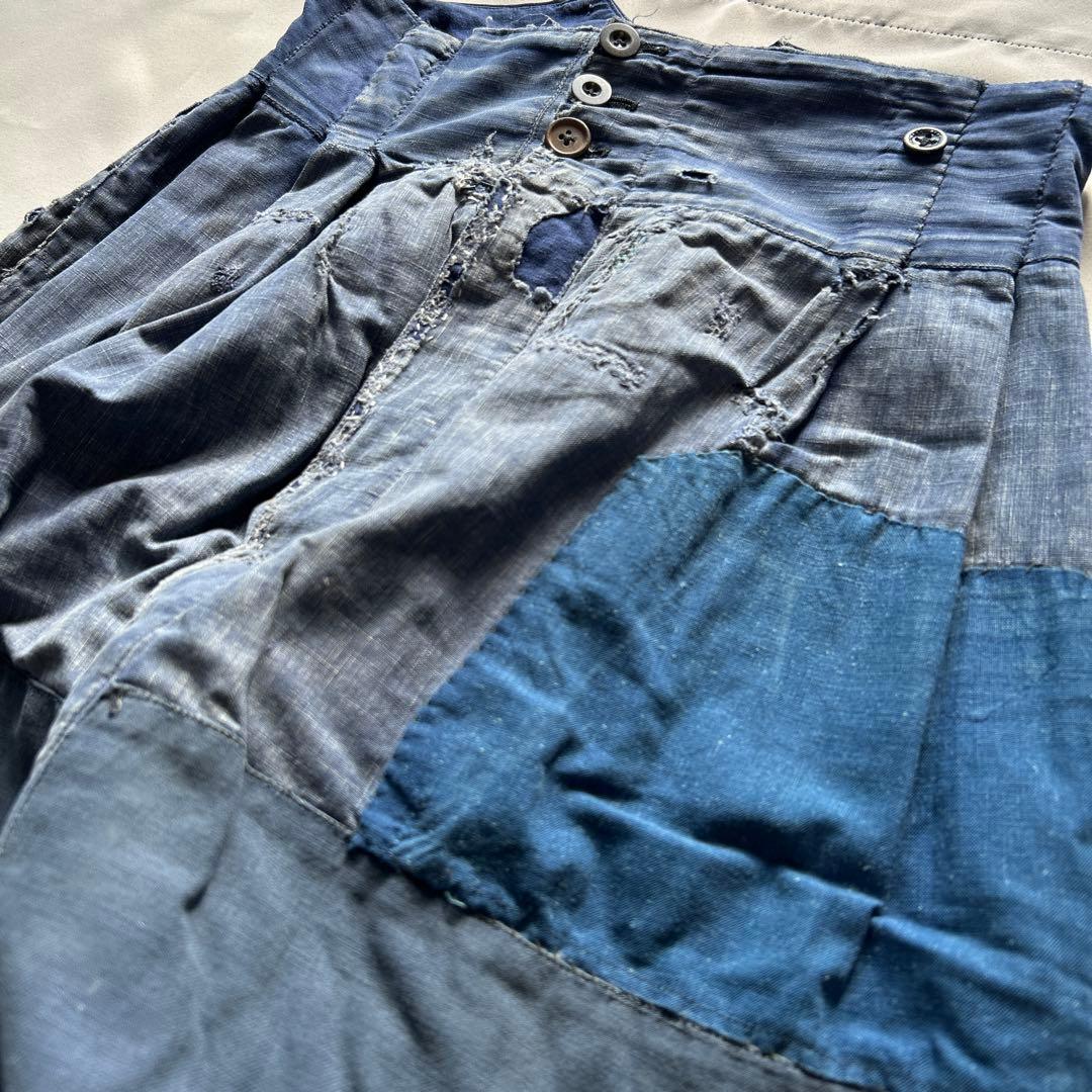 40s インディゴリネン パンツ マキニョン フランス vintage 30s