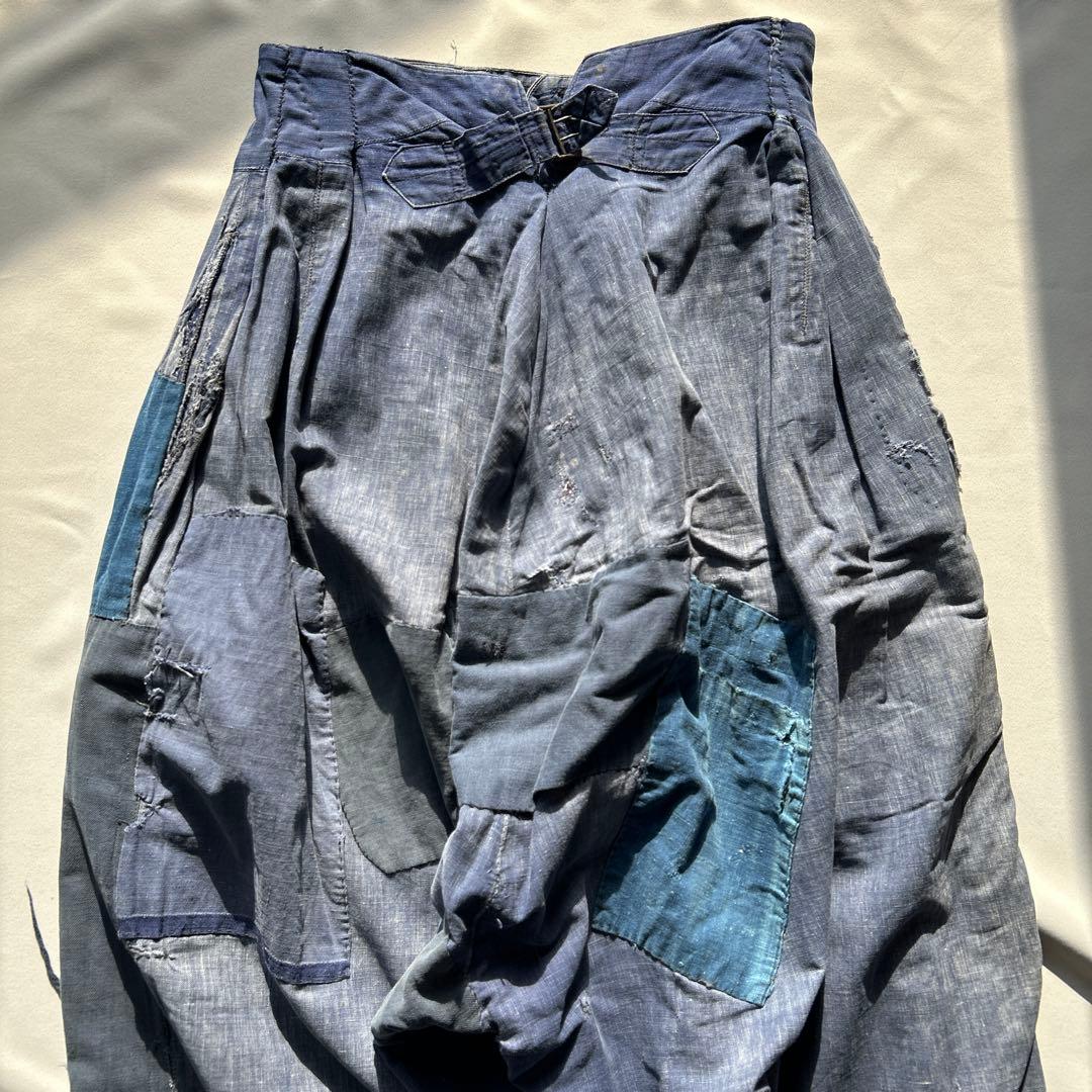 40s インディゴリネン パンツ マキニョン フランス vintage 30s