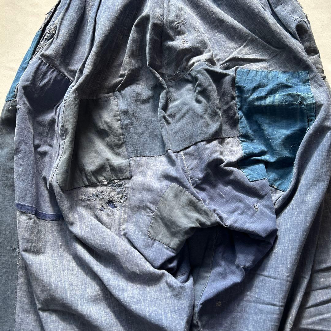 40s インディゴリネン パンツ マキニョン フランス vintage 30s