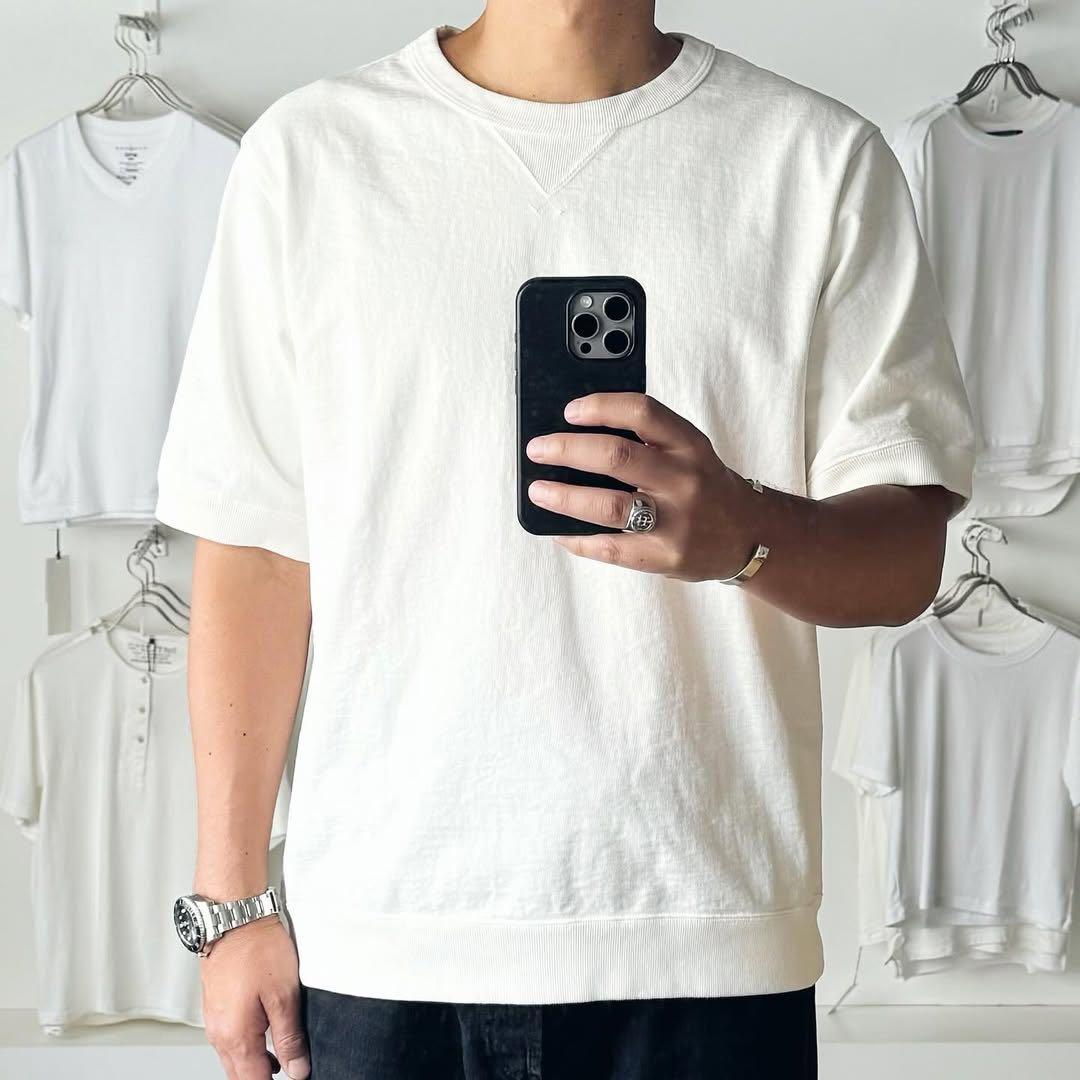 キムタク着JACKMAN Dotsume T-Shirt Off white私物