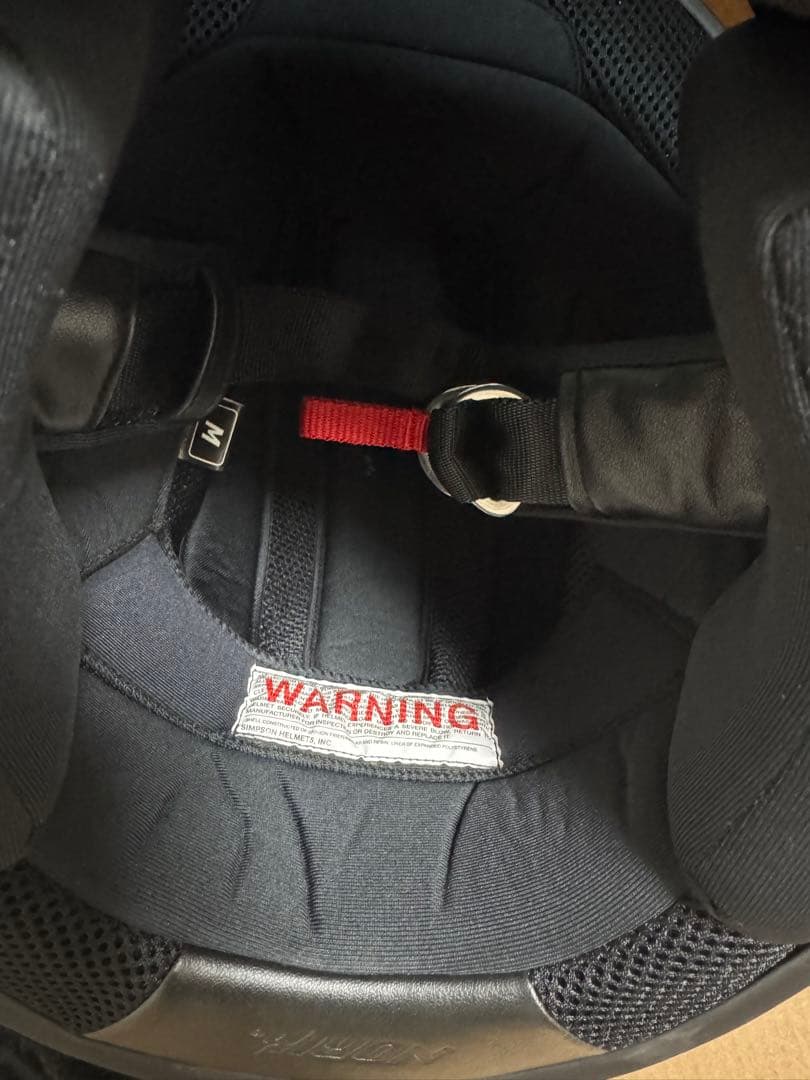 新品未使用 SIMPSON シンプソンRX12 マットブラック 59㎝ Mサイズ