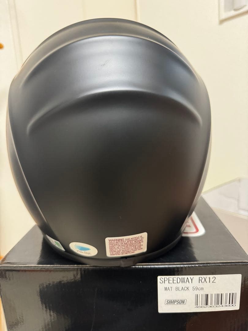 新品未使用 SIMPSON シンプソンRX12 マットブラック 59㎝ Mサイズ