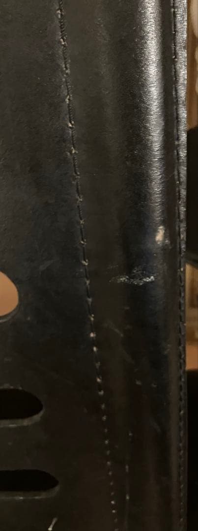 大塚家具 ダイニングチェア 黒革