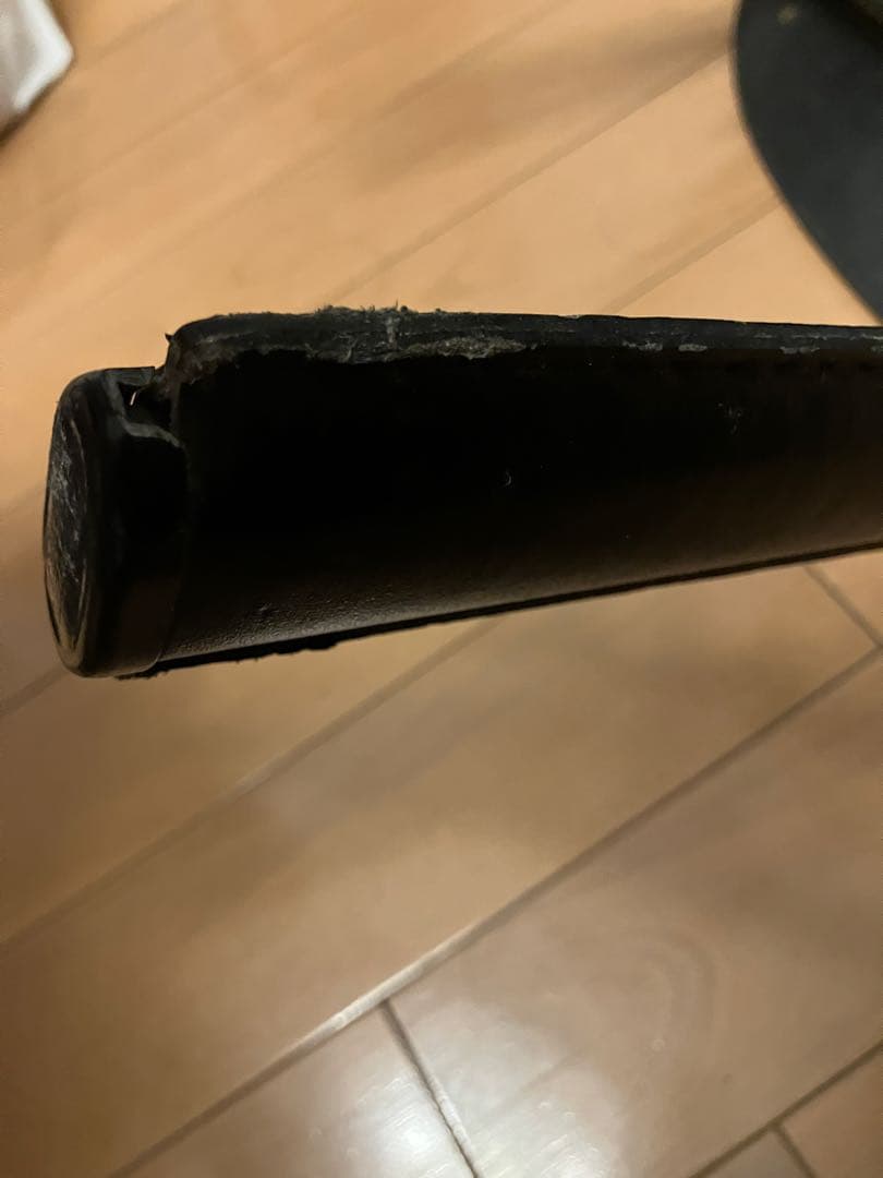 大塚家具 ダイニングチェア 黒革