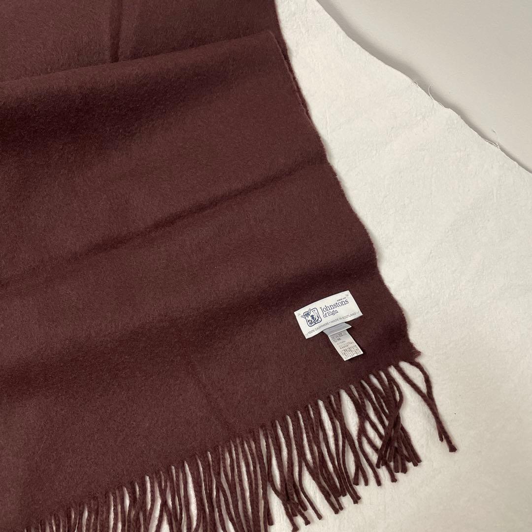 ジョンストンズカシミヤ100マフラービームスF