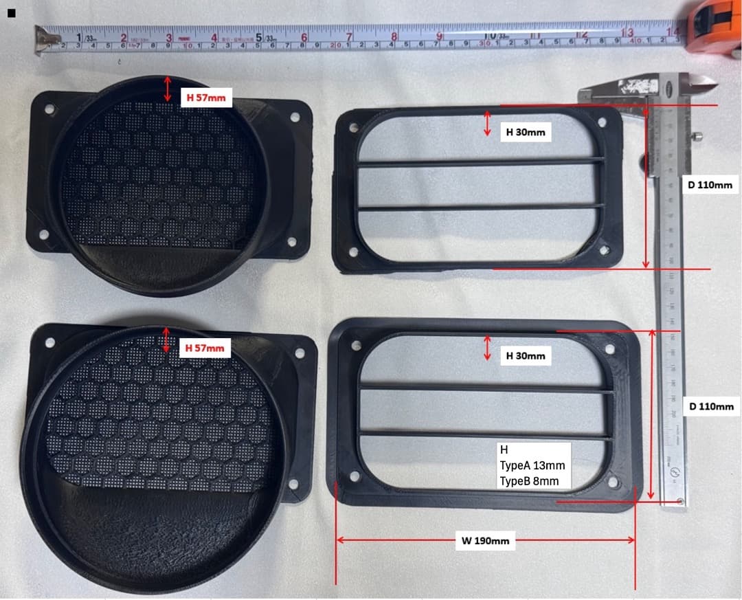 エコフローECOFLOW WAVE2,3専用ダクト取付用パーツ リアドア用 A