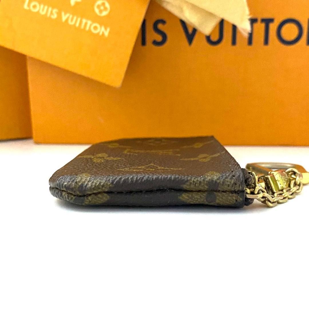 ルイ ヴィトン◎ポシェット クレ モノグラム ケース 小銭入れ ブラウン