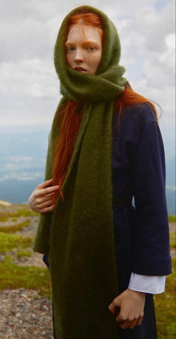 小物 ieefar Muffler Olive Green size M