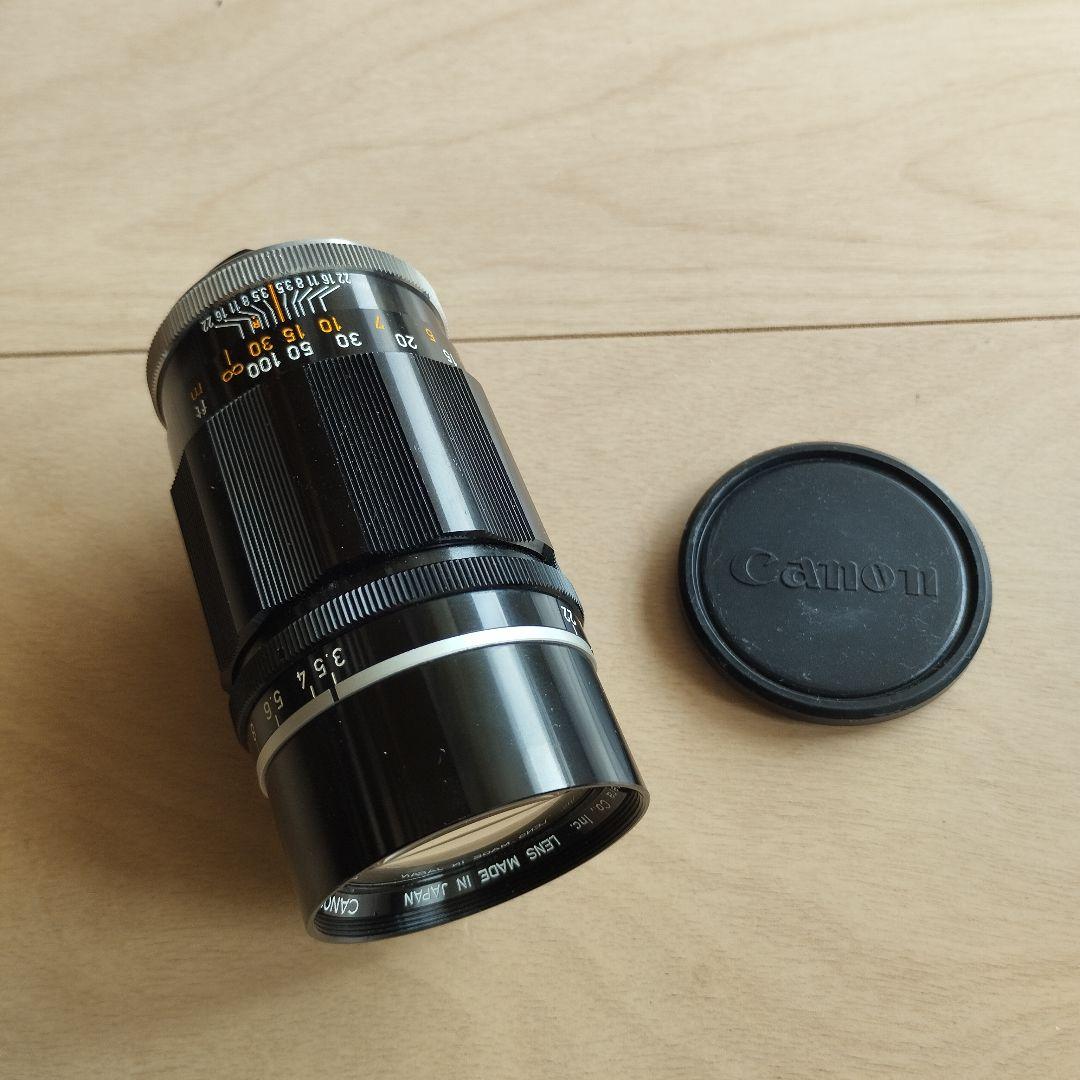 【美品】キヤノン　135mm F3.5　Ⅲ　Lマウント　 純正前後キャップ付き