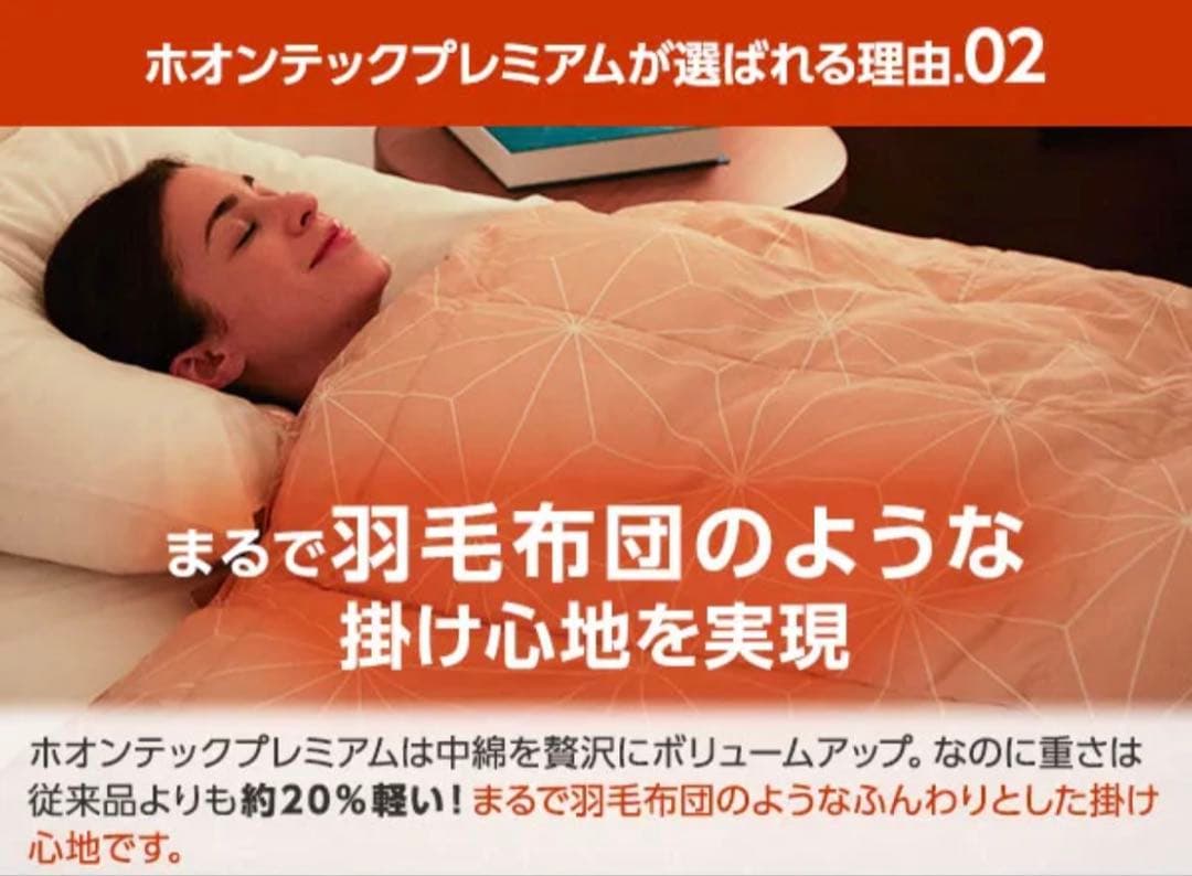 True Sleeper ホオンテック掛け布団　シングル