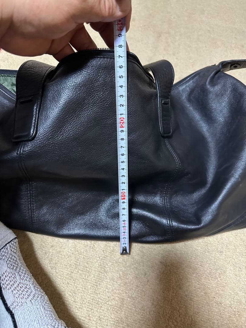 PORTER ブラックレザー ボストンバッグ