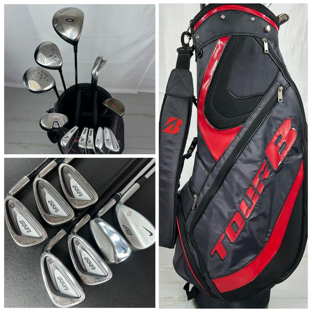 本格派 メンズゴルフクラブ 12本 フルセット ゴルフセット ナイキ 初心者向