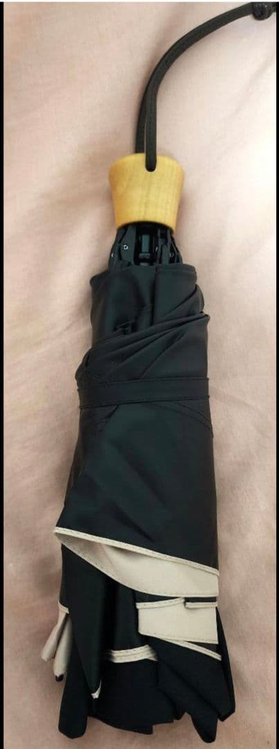 【箱なし未使用品】サンバリア100 折りたたみ日傘 3段折り コンビ ブラック