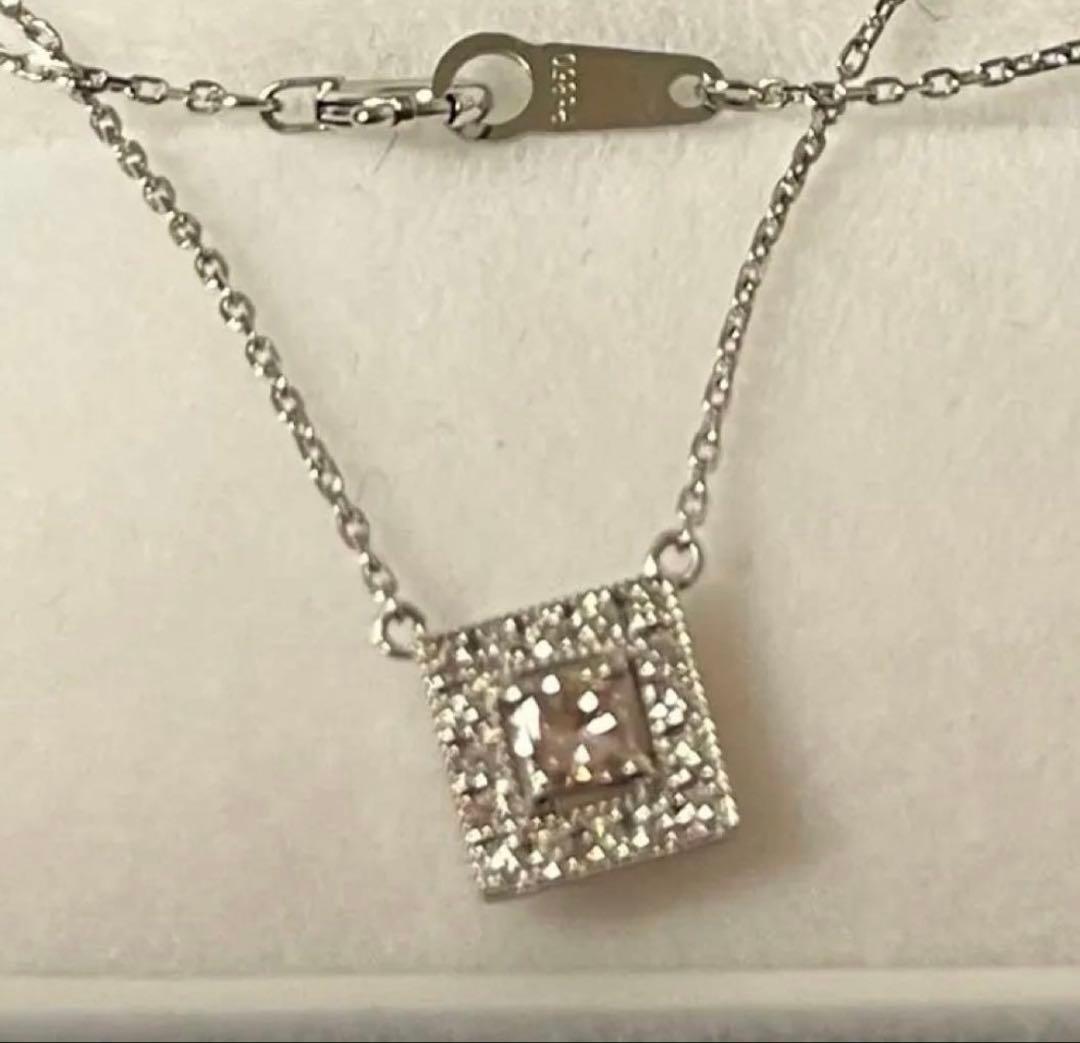 リ*ル様 プラチナピンクダイヤモンドダイヤモンドペンダント ネックレス