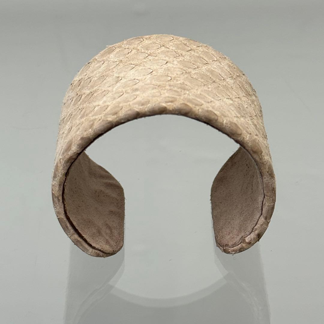 M*y様 【美品】 ブルネロクチネリ バングル パイソン レザー ヌバック ベー